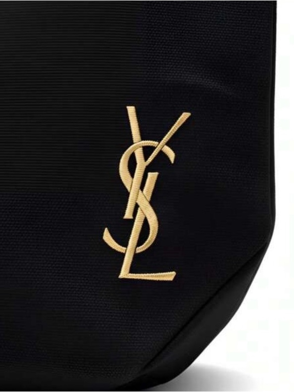 Yves Saint Laurent Beauty Black Tote with Gold Logo New - Picture 4 of 6